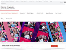 Tablet Screenshot of palmettopartybooths.com